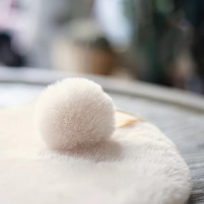 SHENGOCASE Round 23.6" Faux Rabbit Fur Cat Dog Bed Cushion Pad Mat, Cat Tree Tower Replacement Cushion Pad, Pad for Window Perch, Cat Dog Carrier House Cage Crate Kennel Furniture