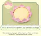Cat Mattress Flower Cat Sofa Bed Cute and Comfortable Cat Nest Cushion Thickened Non-Slip Three-Dimensional Pet Bed Multifunctional Cushion Indoor Cushion (S)