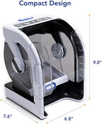 Closer Pets MiBowl Automatic Selective Microchip Smart Pet Feeder (CP500) - BPA and BHT Free Bowl with Enclosed Back for Small to Medium Cats and Small Dogs, White