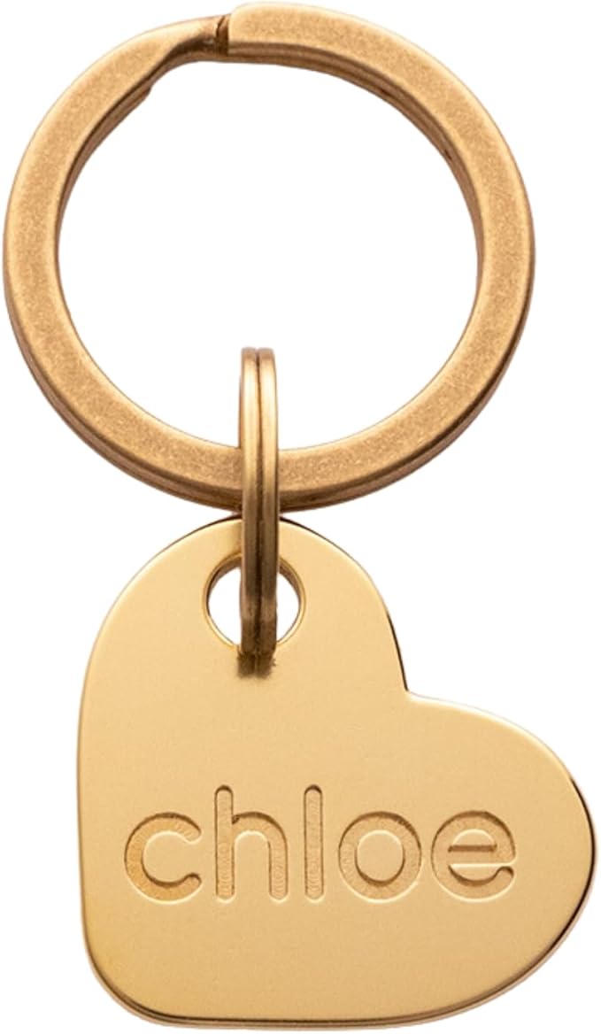 Solid Brass PET TAG - Modern, Minimal Pet IDs. Durable, Lifetime Tags with deep Cut Text. Includes Space for Two Phone Numbers. (Heart)