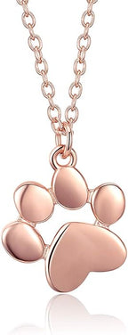 925 Sterling Silver Dog Paw Cat Panda Necklace for Women Cute Dainty Animal Pendant Necklace Gifts for Cat Mom Animals Lover…