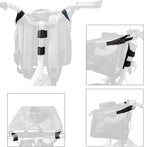 Pet Carrier Bicycle Basket Bag Pet Carrier/Booster Backpack for Dogs and Cats with Big Side Pockets,Comfy & Padded Shoulder Strap,Travel with Your Pet Safety（Titanium）