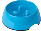 Super Design Slow Feeder Dog Bowl, Blue, Melamine, 1.5 Cup, Non-Skid Base, Heat-Resistant, Safe for Multiple Pets, Easy to Clean, Suitable for Medium to Large Dogs