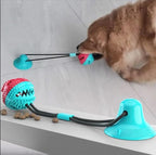 Suction Cup Dog Toy – Interactive Dog Toy for Aggressive Chewers, Durable Tug Rope & Treat Dispensing Ball for Training, Teething & Boredom Relief. for Medium & Large Dogs.