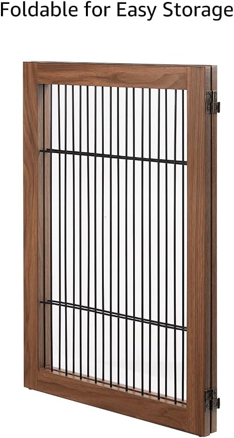 beeNbkks Extension Kit, 2 Panels Freestanding Dog Gate for Narrow Small Space Doorways Hallway
