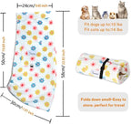 Dog Sling Carrier - Dog Sling for Small Dogs up to 10 lbs, Dog Carrier Sling with Adjustable Safety Strap & Buckle,Portable Dog Slings for Travel, Hands Free Cat Sling (Daisy)