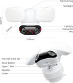 REOLINK Elite Floodlight WiFi, 4K 8MP 180° Panoramic Wired Floodlight Camera, Adjustable 3000 Lumens, Local AI Video Search, Dual-Band Wi-Fi 6, 24/7 Recording, No Monthly Fees, 100~240V AC Hardwired