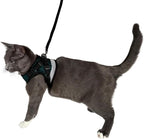 Travel Cat The Emerald Explorer Limited Edition Green Harness and Leash Set - Adjustable Fit Mesh Cat Harness with Reflective Strap - Escape Proof Harness for Cats, Kitten (Medium)