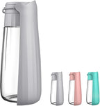 Dog Water Bottle Portable for Walking Pet Travel 19 OZ Leak proof Water Bottle Bowl with Drinking Feeder Cat Puppy Water Dispenser for Hiking Camping Grey