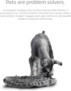 Pet Parents Forager Bowls, Slow Feeder Dog Bowls with SoftSnout & Non-Slip Backing Technology, Dog Feeder Mat & Snuffle Mat for Large Dogs and Small Dogs (Forest Modern Grey)