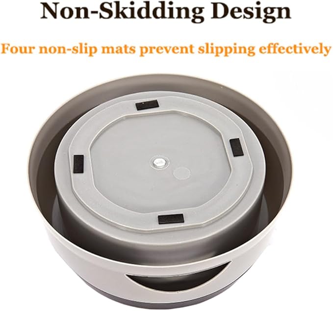 Dog Water Bowl 25oz No Spill Pet Water Bowl Large Capacity Slow Water Feeder, Spill Proof Pet Water Dispenser Vehicle Carried Slow Drinking Travel Water Bowl for Dogs/Cats/Pets (Green)