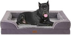 Comfort Expression XXL Waterproof Orthopedic Dog Bed for Extra Large Dogs, Orthopedic Foam Dog Beds, Washable Dogs Sofa Bed with Removable Cover & Non-Slip Bottom(XX-Large,Purple)