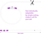 Light up Dog Collar, BSEEN USB Rechargeable Flash Dog Necklace Light, Pet Safety Collar Makes Your Beloved Dogs Be Seen at Night for Small Medium Large Dogs(Purple)