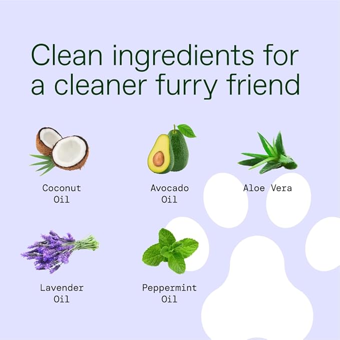 ALŌH Hypoallergenic | All-Natural | Multi-Purpose Pet Wipes. Lavender + Wild Mint 3 Pack of 50ct Wipes (150 Wipes)