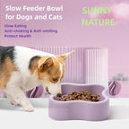 Silicone Slow Feeder Dog Bowl, Non-Slip Pet Food Dish for Small & Medium Dogs, Interactive Slow Eating Bowl, Puzzle Toy for Pets Food Training, Healthy Eating Aid, Anti-Choking