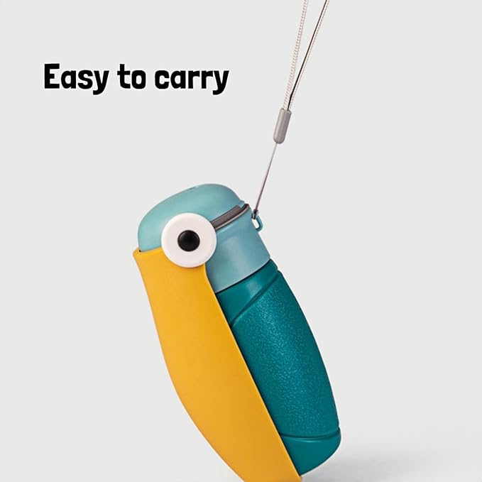 Dog Water Bottle Portable Puppy Travel Foldable Water Bottle Leak Proof Water Dispenser for Pet Cats Walking Hiking Travel Food Grade Plastic-White 16 oz