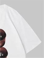 Verdusa Women's Lips Print Graphic Tees Y2k T Shirts Summer Crew Neck Vintage Going Out Tops