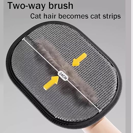 2Pcs Electrostatic Gloves Pet Hair Removal, 2025 Pet Hair RemoverGlove, Washable Reusable Dogs CatsHair Gloves for Furniture Bed Sheets Couch Clothes Carpet Car Seat