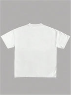 Verdusa Women's Lips Print Graphic Tees Y2k T Shirts Summer Crew Neck Vintage Going Out Tops