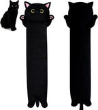 Long Black Cat Plush Pillow, 40.5" Cute Black Cat Stuffed Animal Plushie, Kawaii Cat Toys Throw Pillow for Kids, Home Decorations