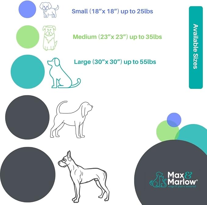 Max & Marlow Long Lush Faux-Fur, Anti-Anxiety Cuddler, Donut Dog & Cat Bed, Non Slip Bottom, Small, Cream