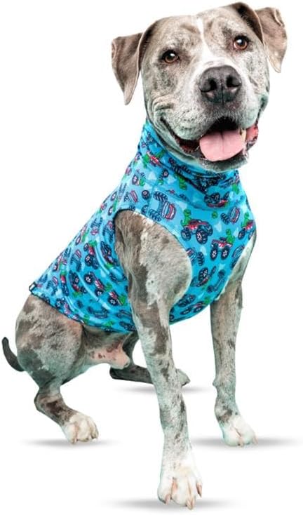 Tooth & Honey Muscle Shirt for Pitbulls – Lightweight Stretchy Dog Vest for Pit Bull Type Dogs – Soft, Breathable Dog Anxiety Shirt– Comfortable Summer Clothing for Large Breeds