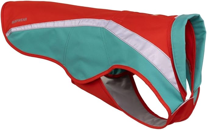 Ruffwear, Lumenglow High-Vis Dog Jacket, High-Visibility Protection for Day and Night, Blaze Orange, XX-Small