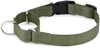 PLUTUS PET Reflective Martingale Collar with Quick Snap Buckle,No Pull Dog Choker Collar for Small Medium Large Dogs, M, Ranger Green