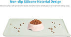 AUDWUD Silicone Waterproof Pet Feeding Mats,Anti Slip Bowl Pad,Dog Mat for Food and Water
