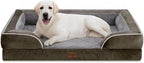 Comfort Expression Jumbo Breed Dog Bed, Large Dog Bed for Extra Large Dogs, Waterproof Orthopedic Dogs Beds, PV Washable Sofa Beds with Removable Cover & Non-Slip Bottom(Jumbo,Dark Green)