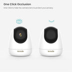 Tenda 2.5K Security Camera Indoor,4 MP Pet/Baby Cameras for Home Security, 2-Way Audio, Human/Pet/Baby Crying Detection, Night Vision, Plug-in WiFi Camera for Inside House (CP7)