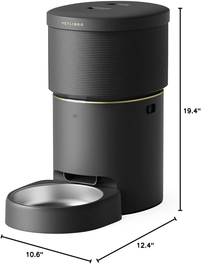 PETLIBRO Automatic Dog Feeder, 5G Wi-Fi 8L Large Dog Food Dispenser with Vacuum-Sealed Cat Feeder for Airtight Storage, Auto Pet Feeder with 187mm Large Food Tray for Medium Large Breed Dog Cat 34Cups