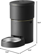 PETLIBRO Automatic Dog Feeder, 5G Wi-Fi 8L Large Dog Food Dispenser with Vacuum-Sealed Cat Feeder for Airtight Storage, Auto Pet Feeder with 187mm Large Food Tray for Medium Large Breed Dog Cat 34Cups