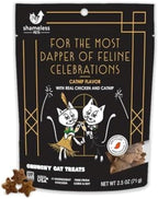 Shameless Pets Celebration Birthday Crunchy Cat Treats Chicken and Catnip Treats with Digestive Support