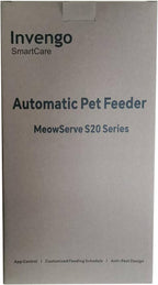 Automatic Cat Feeder - Cat Food Dispenser for 2 Cats MeowServe S20D, Auto Dog Feeder with Stainless Steel Bowls, 5L Pet Feeder with Patented Anti-Jam Port, App, 2.4G/5G WiFi (White)