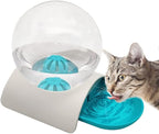 Hamiledyi Automatic Water Dispenser for Cats and Dogs Pet Water Dispenser 2.8 Liter Pet Gravity Water Station Spill-Proof Spherical Waterer Pets Water Bottle for Puppies Kittens Rabbits