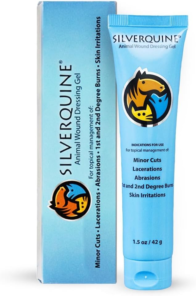Dog Wound Care Gel - Hot Spot Gel Solution for Dogs and Cats - Safe If Licked, Odorless Silver Hydrogel Ointment for Pets Cuts, Burns, Scratches, Sores and Skin Concerns - 1.5 Oz