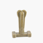 Bullibone SuperBrush: Dog Teeth Cleaning Brushing Toothbrush Stick - Long Lasting Nylon Super Greens Chew Toy for Oral Care and Dental Health