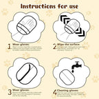 Pet Hair Remover Glove, 2025 New Pet Hair Removal Glove, Upgrade Efficient Grooming Gloves for Pet Hair, Reusable Cat Dog Grooming Gloves Pet Hair, Remover Electrostatic Gloves, for Cats & Dogs