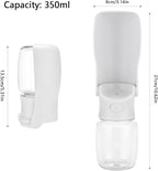 Portable Pet Travel Water Bottle 350 ml, Lightweight Portable Dog & Cat Drinking Dispenser