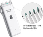 Dog Cat Home Hair Waterproof Clipper Portable Electric USB Rechargeable Pet Grooming Tools Low Noise Shaver Cordless Trimmer for Small and Large Pets