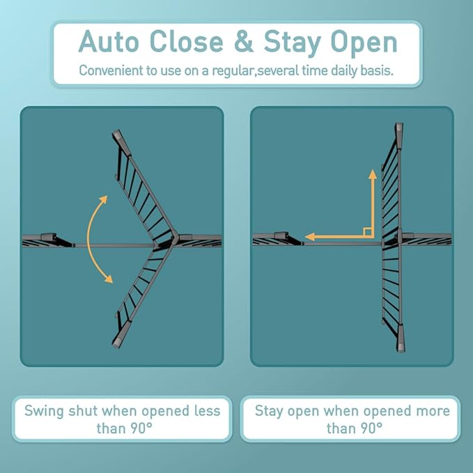 38.5" Extra Tall Dog Gate 76.38"-79.13" Wide - Long Large Pressure Mounted Baby Gates with Door for The House Stairs Doorways - Walk Through Toddler Puppy Pet Safety Fence Gate Black