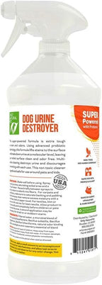 Only Natural Pet Enzyme Powered Stain & Odor Eliminator - Professional Pet Urine Pee Cleaner Deodorizer for Dogs - Hardwood Floors Carpets Upholstery - Eucalyptus & Rosemary Scent - 32Floz - 2 Pack