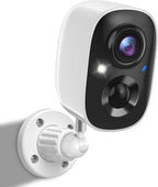 Security Cameras Wireless Outdoor Indoor, 2K Battery Powered WiFi Camera for Home Security, AI Motion Detection, Color Night Vision, IP66 Weatherproof, 2-Way Talk, Siren Alarm, SD/Cloud Storage