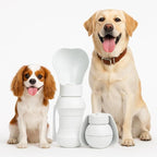 BMN Portable Dog Water Bottle, Collapsible Pet Water Bottle,Large Capacity for Big Dogs， Leak-Proof Travel Dispenser, Foldable Bowl for Hiking Walking Outdoors，19oz