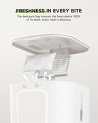 Automatic Cat Feeder, 5G & 2.4G Wi-Fi Cat Food Dispenser with APP Control, 3L Timed Pet Feeder for Pet Dry Food, 1-10 Meals Per Day