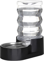 Sfozstra Dog Water Bowl Dispenser: 6L Lagre Stainless Steel - BPA-Free - Automatic Black Gravity Pet Water Dispenser for Busy Owners