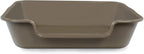 1 Pack Extra Large Dog Litter Box Pan Tray (ABS Material), Low Entry Jumbo Senior Litter Boxes for Multiple Kitten Big Cats, Pet Safe Indoor Dog Potty (Chocolate, 24" L x 20" W)