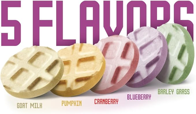 Freeze Dried Tuna Treats for Cats and Dogs + Training Waffle Treats - Healthy, Tasty, Dry Food for Indoor Cats, Kittens, Dogs - Inspected & Tested in USA