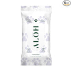 ALŌH Hypoallergenic | All-Natural | Multi-Purpose Pet Wipes, Unscented 50ct Wipes